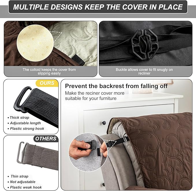 100% Waterproof Recliner Chair Cover, Recliner Chair Covers