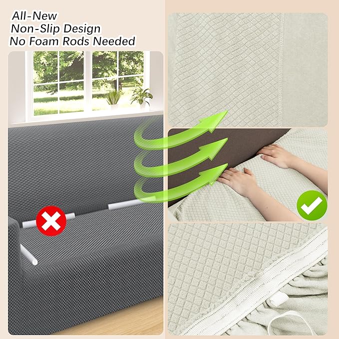 Arfntevss Stretch Sectional Couch Covers L Shaped Corner Sectional Sofa Cover