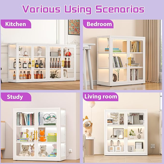 PAOFIN 34" Display Cabinet