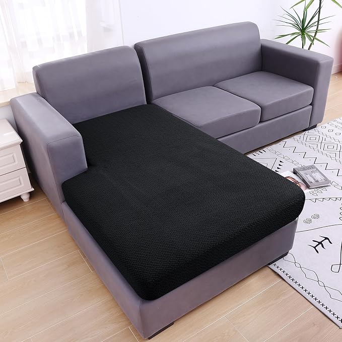 Smiry Waterproof Couch Cushion Covers, Stretch Jacquard Sectional Couch Covers