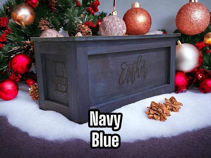 Personalized Engraved Wooden Toy Box