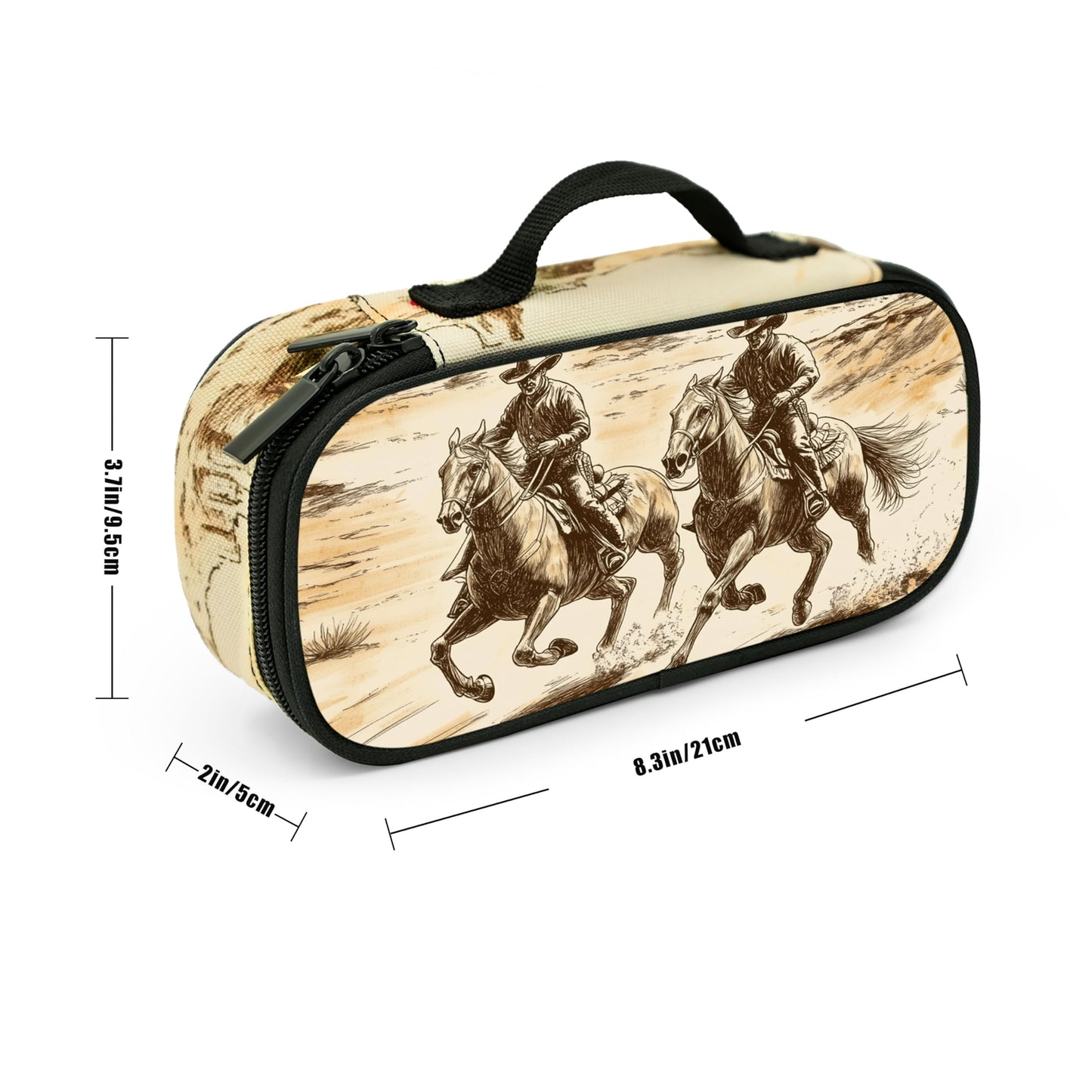 Droerfes Western Pencil Case Pencil Pouch Large Capacity Pen Bag School Office Organizer Stationery Storage Box For Girls Boys Teen Kids