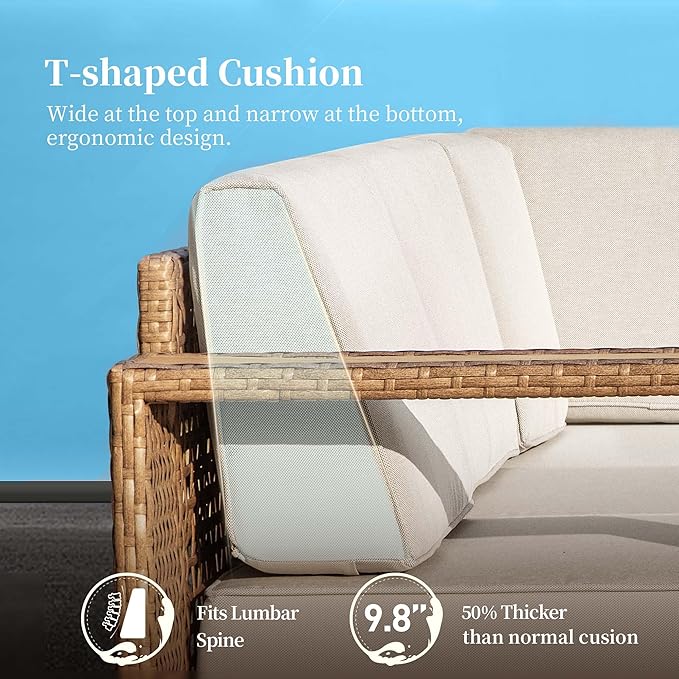 SUNSHINE VALLEY 4 Pieces Patio Furniture Set