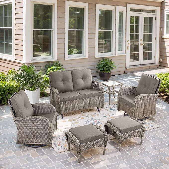 Belord 5 Piece Outdoor Patio Furniture Set