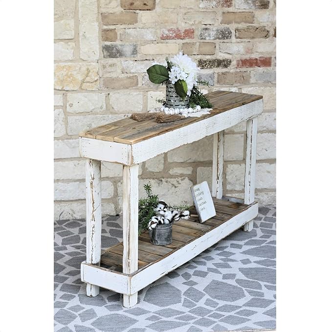 Mcchristian 46" Solid Console Table, Reclaimed Wood, Pine Top