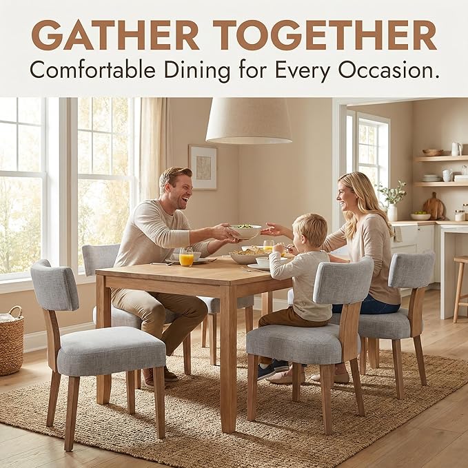 VESCASA Upholstered Farmhouse Dining Chairs