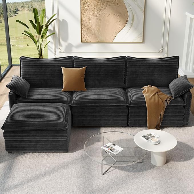 Vesgantti 108" Modular Sectional Sofa, Comfy Cloud Couch