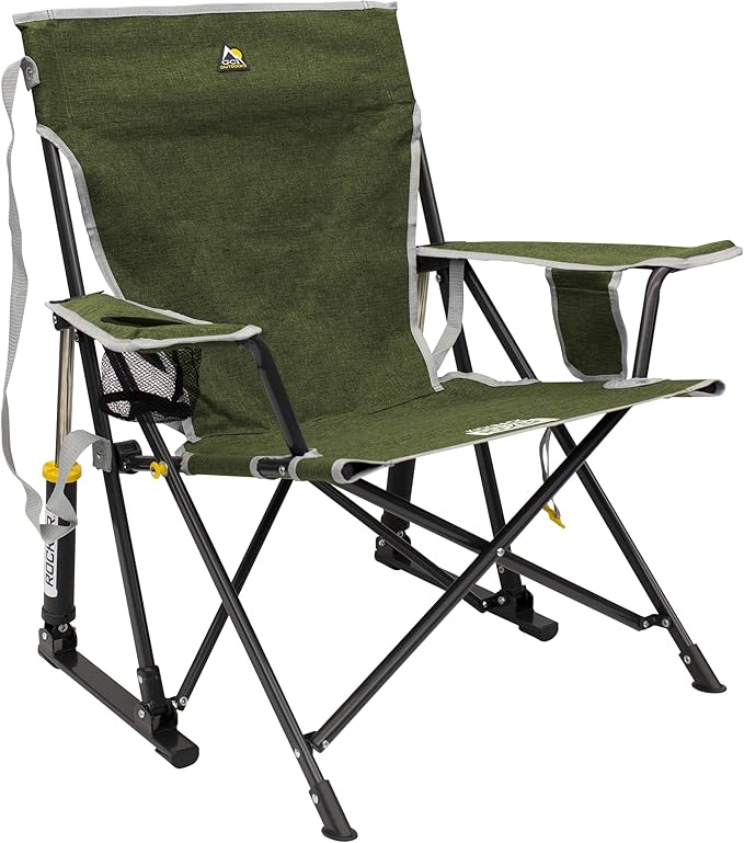GCI Outdoor Kickback Rocker Camping Chair | Portable Folding Rocking Chair