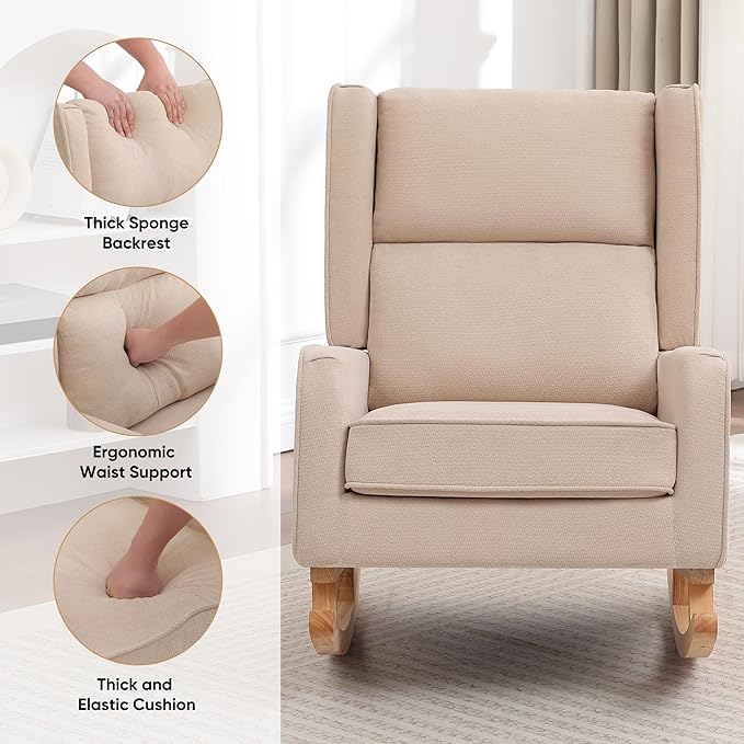 HCHAIRH Nursery Rocking Chairs, Rocking Chair Nursery