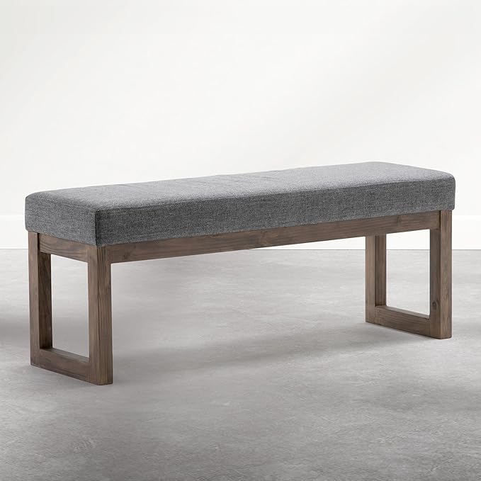 SIMPLIHOME Milltown Large Ottoman Bench