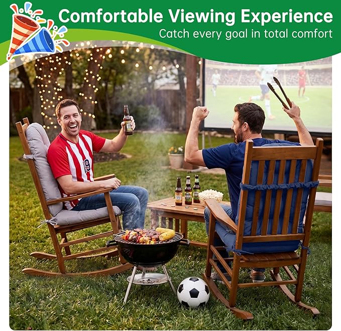 Adirondack Chair Cushion Tufted Waterproof Outdoor Rocking Chair Cushions