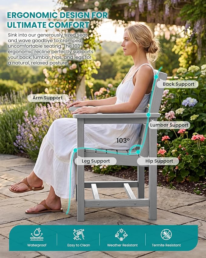 SERWALL Outdoor Dining Sets for 8, Outdoor Dining Sets for 8 Person
