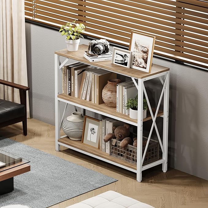 Homeiju Console Table 31.5" Width, 3-Tier Entryway Table