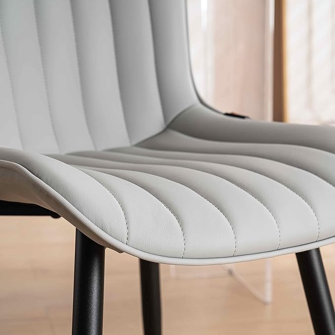 YOUNUOKE Mid-Century Modern Dining Chairs Set of 2, Armless Accent Chair