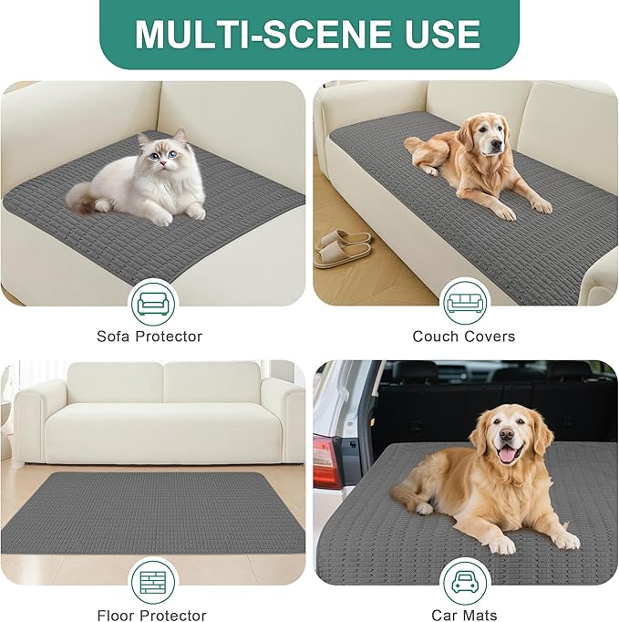Foxdecor Couch Cover Sofa Covers Washable, Dog Bed Cover Couch Covers