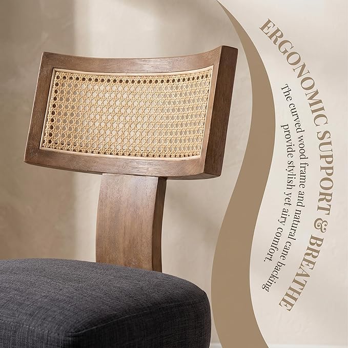 VESCASA Linen Upholstered Dining Chairs