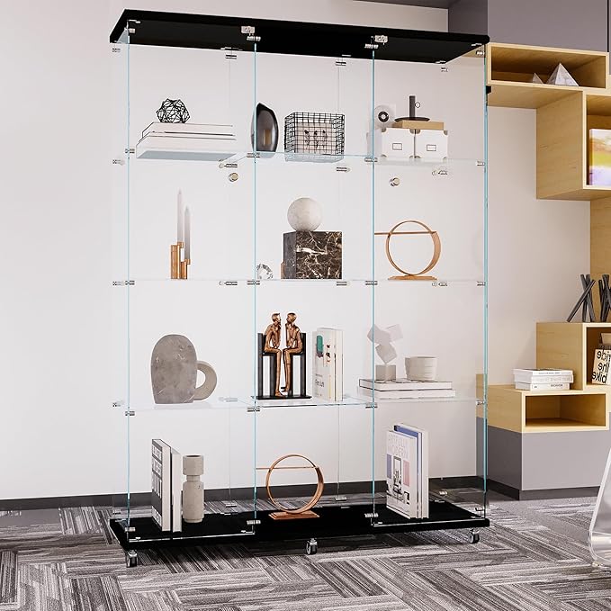 LFT HUIMEI2Y Glass Display Cabinet 12 Shelves