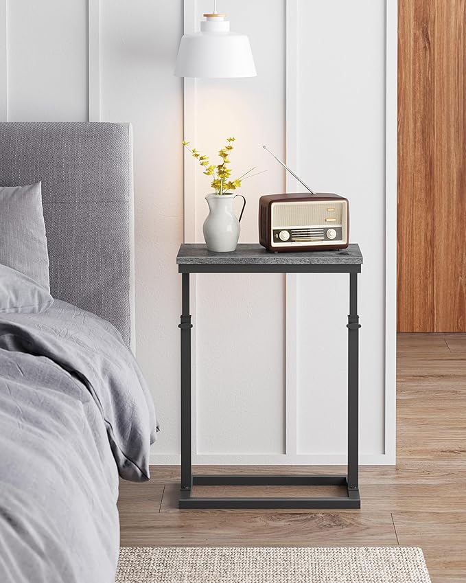 TUTOTAK End Table, Side Table, Tall Couch Table, Sofa Table, Living Room