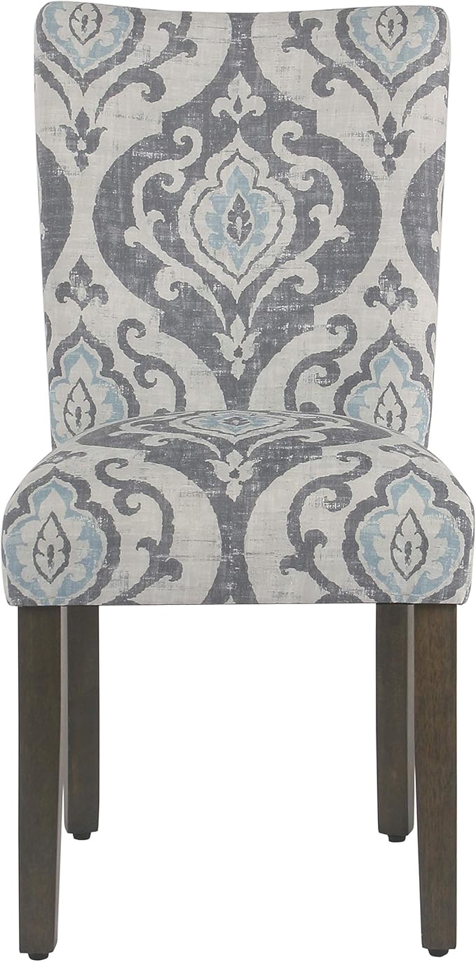 HomePop Parsons Classic Upholstered Accent Dining Chair, Suri Blue