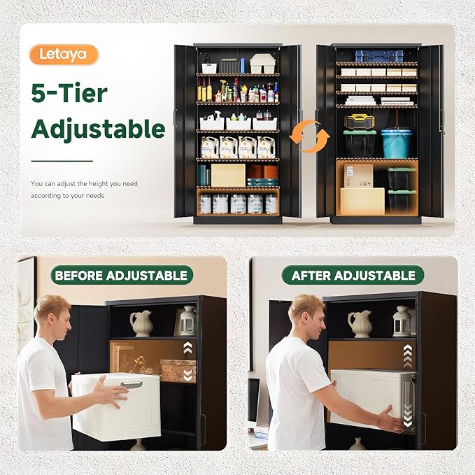 Letaya Metal Garage Storage Cabinets