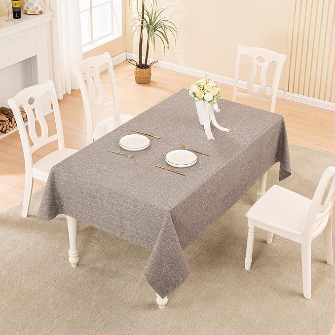 BALCONY & FALCON Rectangle Tablecloth Washable Wrinkle Resistant and Water