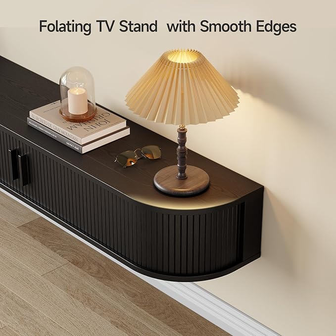 55" Floating TV Stand with Power Outlet
