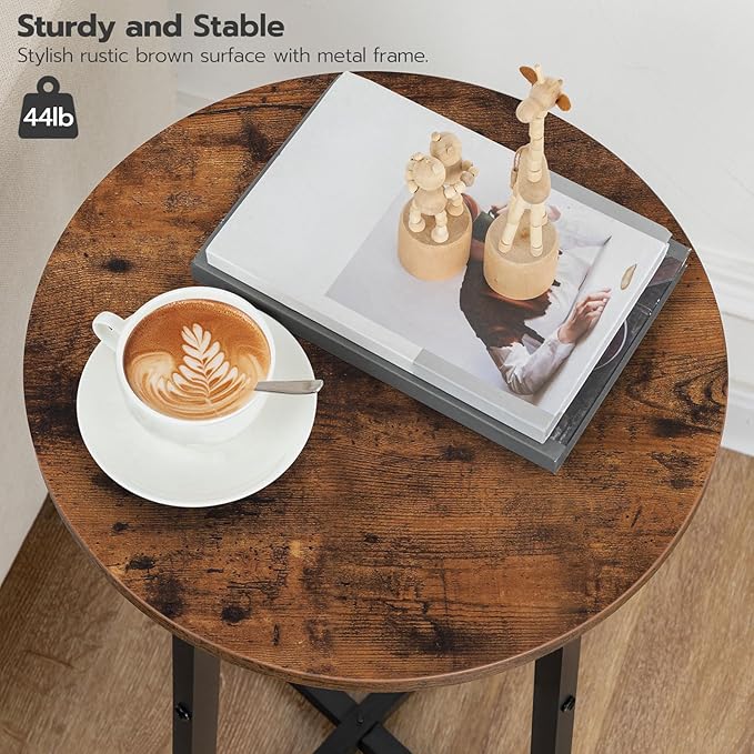 HOOBRO Side Table, Round End Accent Table