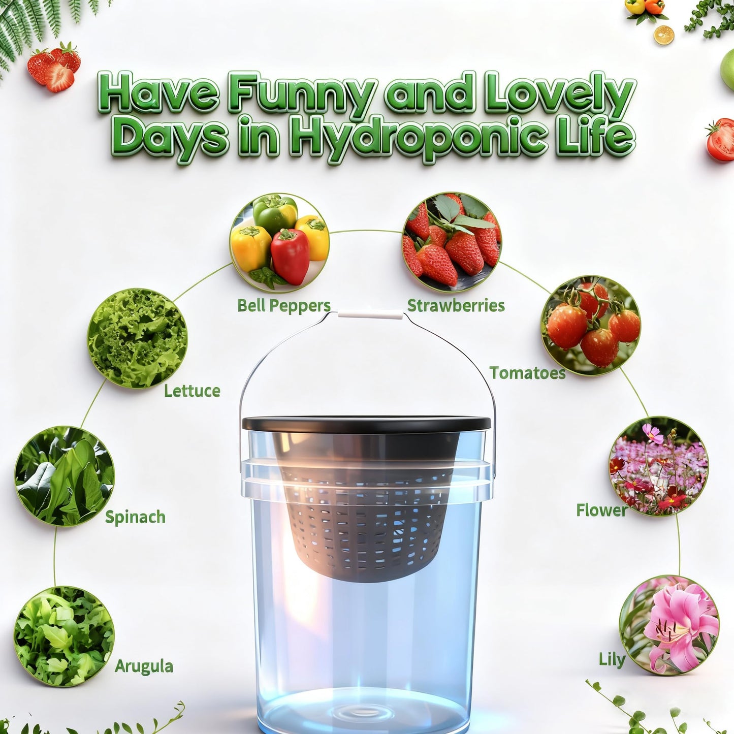 Gyfofix 3 & 5 Gallon Bucket Lid Hydroponic Plant Pot, Small/Medium/Large Opening Mesh Net Cups for Indoor Outdoor Hydroponics Growing System - Medium Opening for Most Hydroponic Crops (2 Pack)