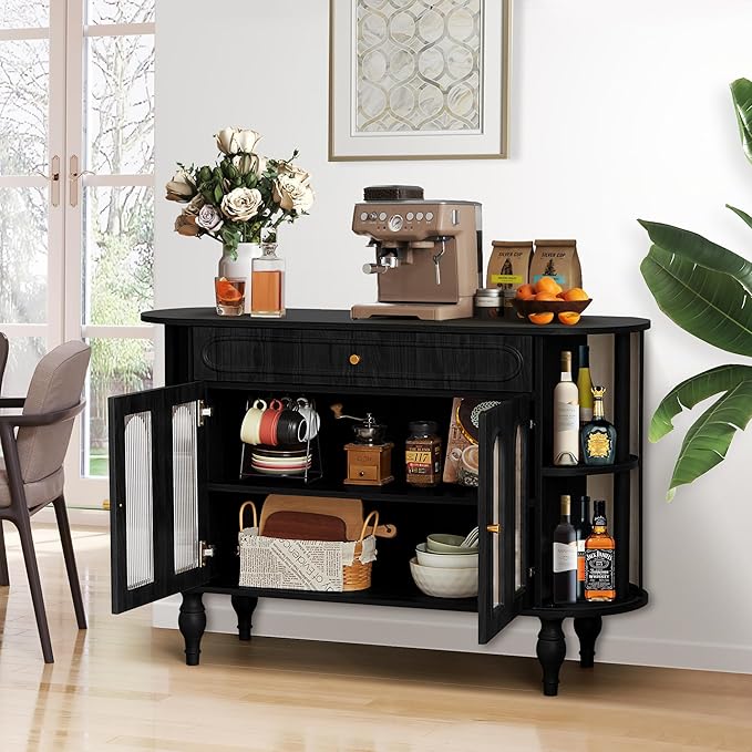 XUZENEST 47'' Fluted Sideboard Buffer Cabinet