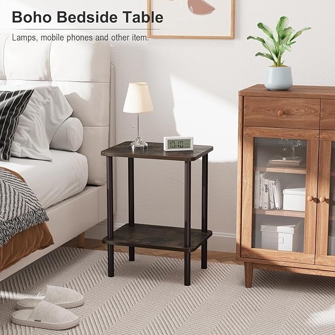 Apicizon 2 Tier End Table, Small Side Table