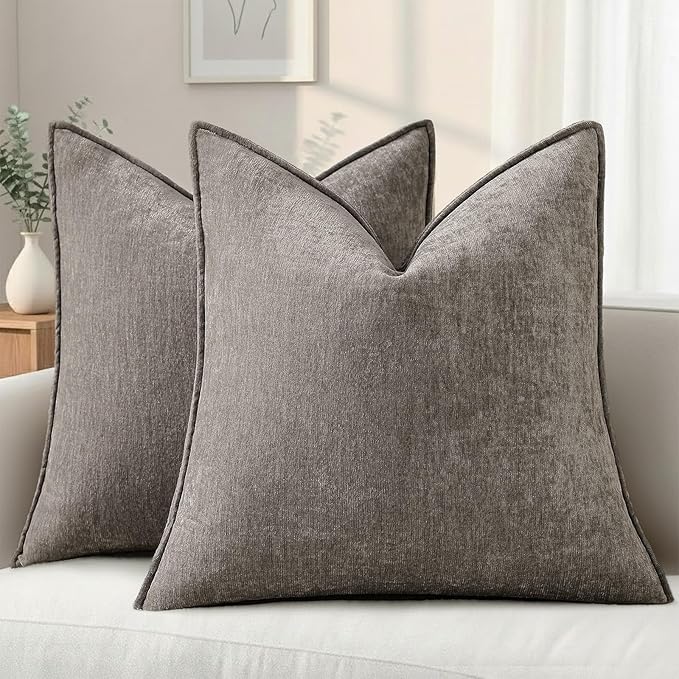 decorUhome Summer Couch Throw Pillow Covers 16x16 Set of 2, Decorative Soft