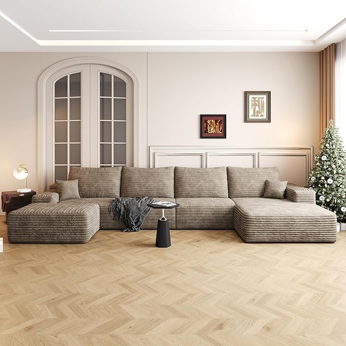 136" Sectional Couches for Living Room Cloud Couch Sofa