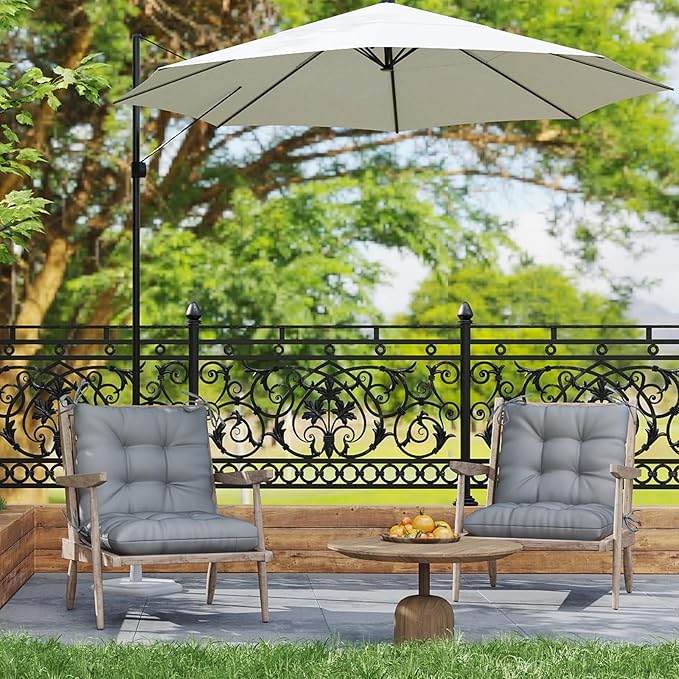 Outdoor Chair Cushion, High Back Soft Seat Pad