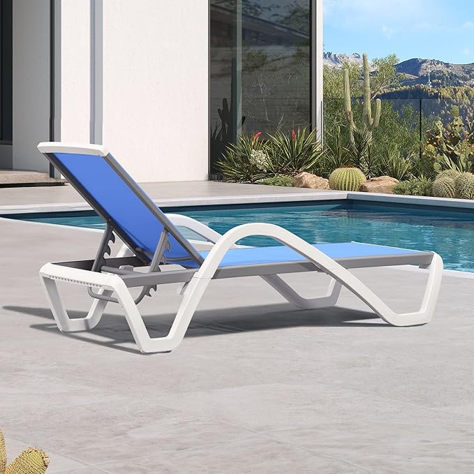 PURPLE LEAF Patio Chaise Lounge Chair