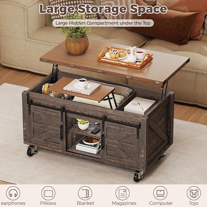 Turosur Lift Top Coffee Table