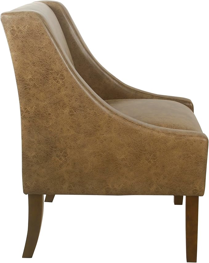 HomePop Modern Swoop Arm Accent Chair