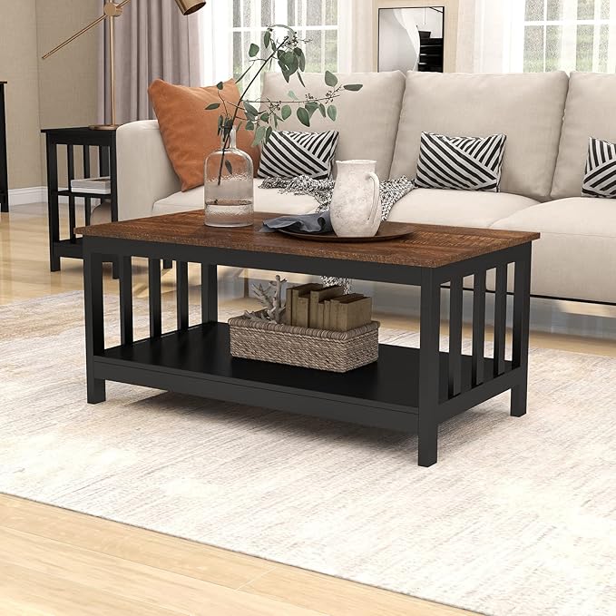 ChooChoo Farmhouse Coffee Table, 40 Inch
