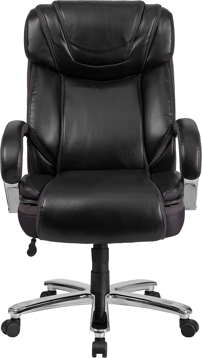 Flash Furniture HERCULES Series Big & Tall 500 lb. Rated Black LeatherSoft