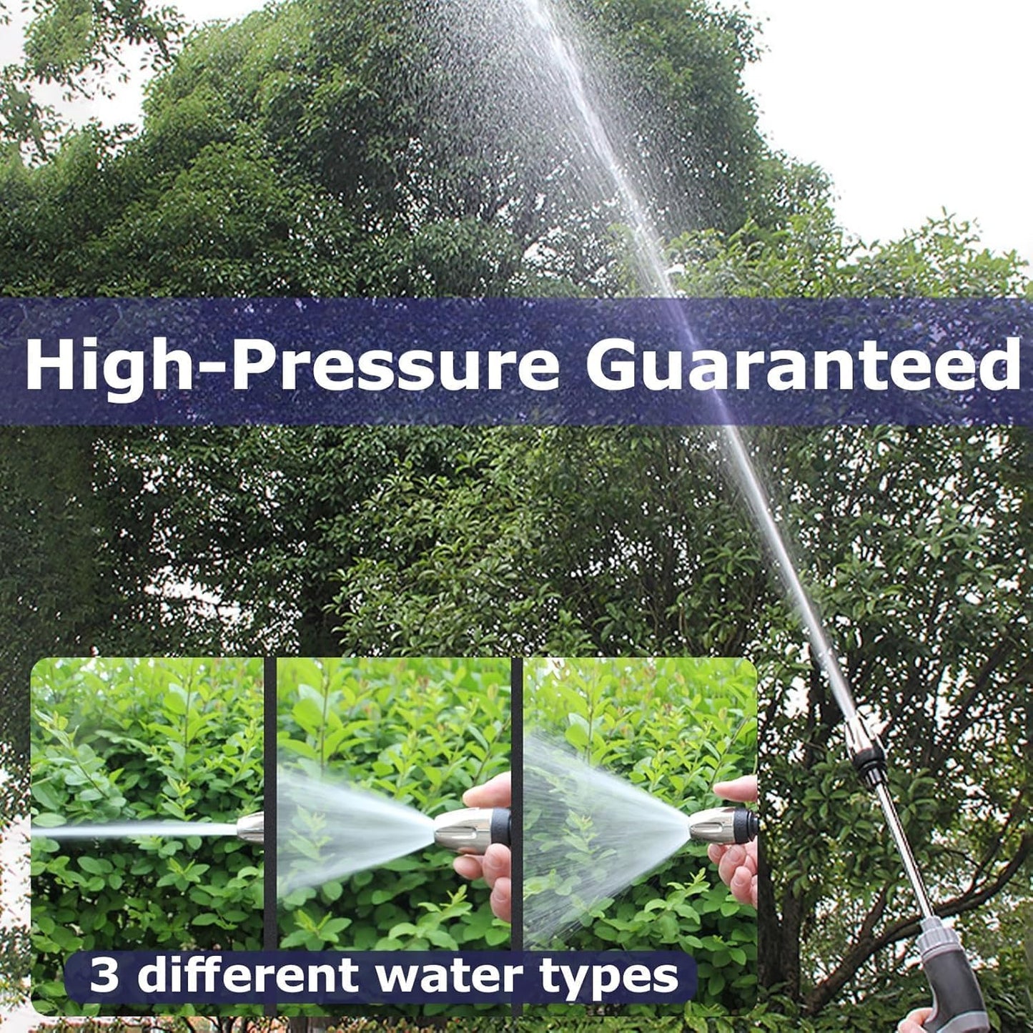 Aquoxis Pressure Washer Gun, 2026 Upgraded High Hose Nozzle, Hydro Power Water Jet Cleaner, Adjustable Nozzle Pressure Washer Attachment for Car, Patio, Driveway & Outdoor Cleaning