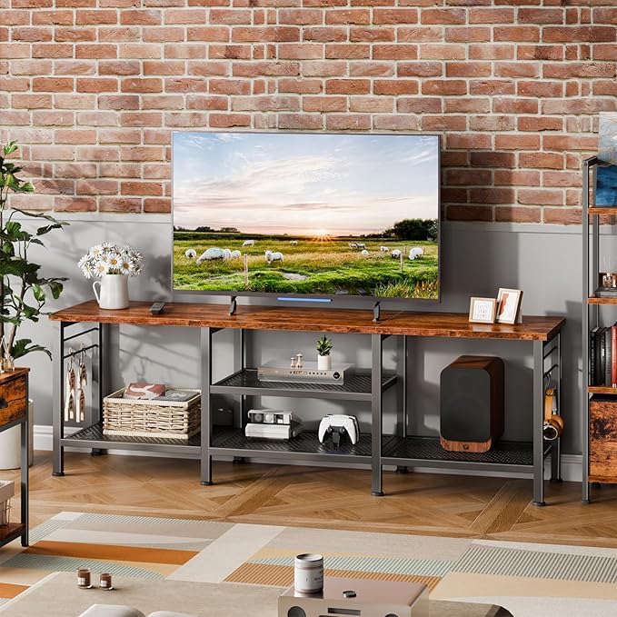 Furologee TV Stand for TVs up to 65 Inch, Entertainment Center