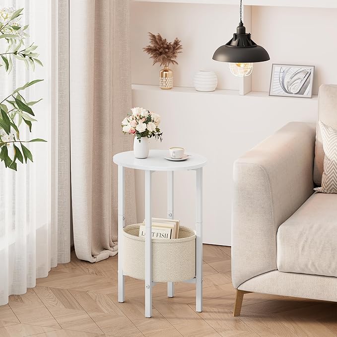 Vagusicc Round Side Table End Table
