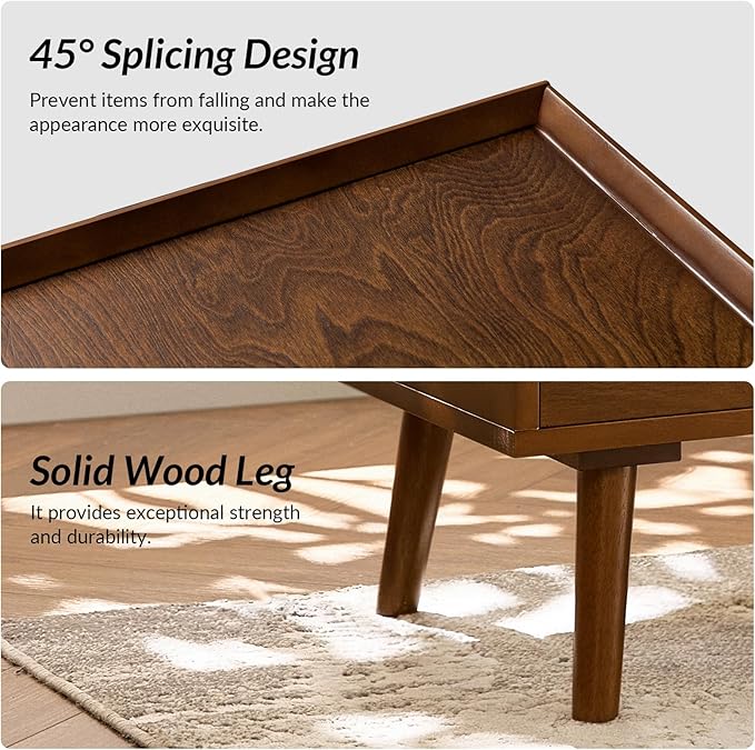 HULALA HOME 2 Drawer End Table