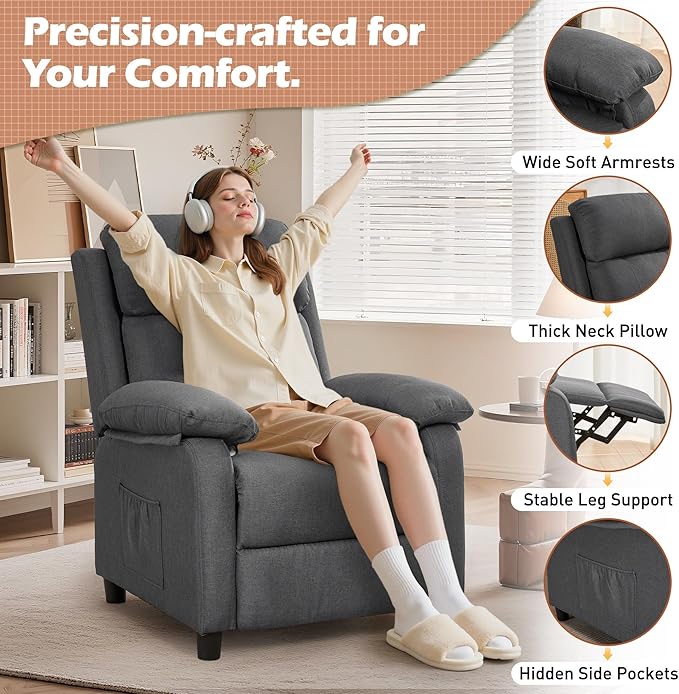 Korser Recliner Chair, Living Room Chairs