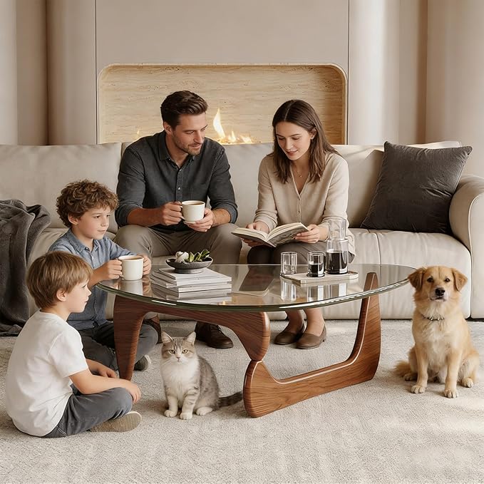 Modern Coffee Table for Living Room Retro Center Table