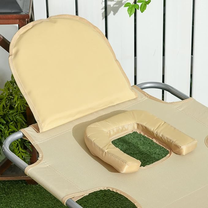 Outsunny Folding Beach Lounge Chair