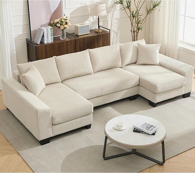 114" Sectional Couches with Pull Out Bed
