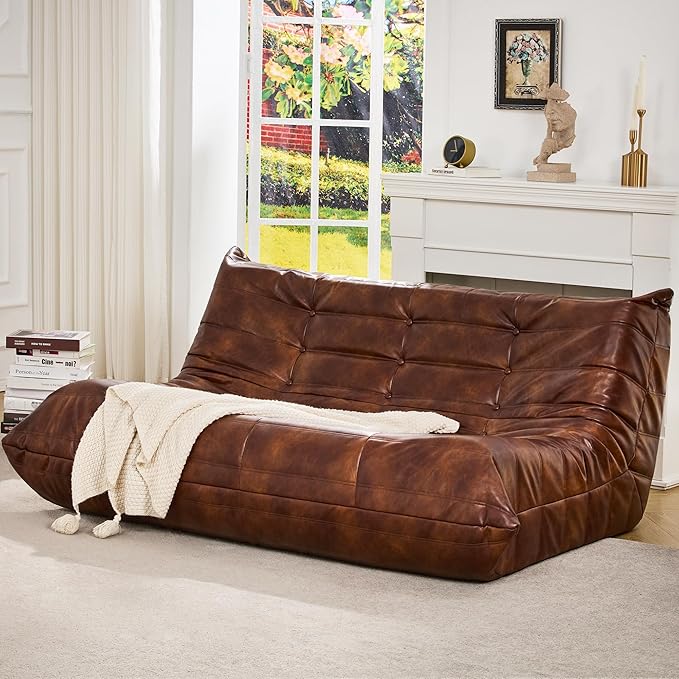Hobestluk Bean Bag Chair Giant Bean Bag Sofa 3 Seater Bean Bag Chairs