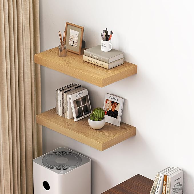 Dreamland 24" Floating Shelves for Wall, Wall-Mounted Shelves for Bedroom