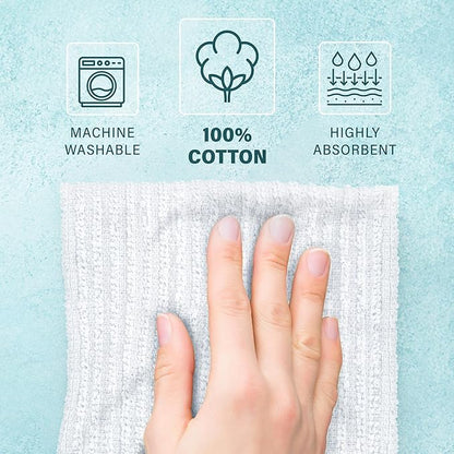 DecorRack 12 Pack 100% Cotton Kitchen Towels