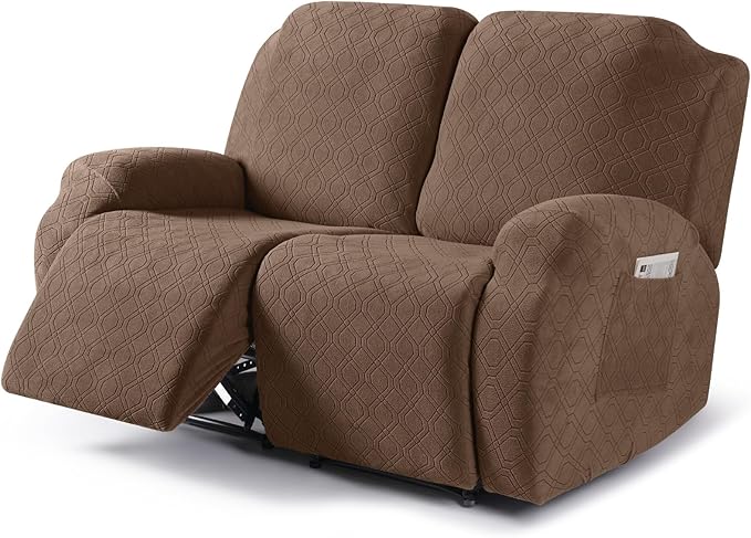 VANSOFY Oversized Recliner Cover, 2-Pieces Stretch Reclining Couch Cover